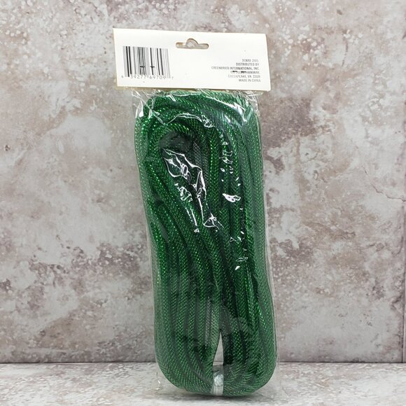 Arts Crafts Decorative Floral Garden Green Mesh Garland Plastic Tubing 36 ft - Picture 2 of 11